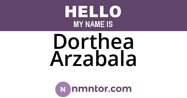Dorthea Arzabala