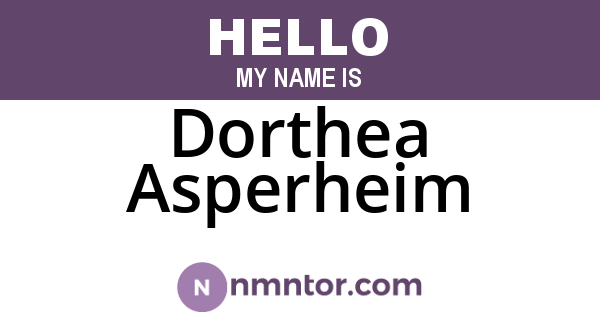 Dorthea Asperheim