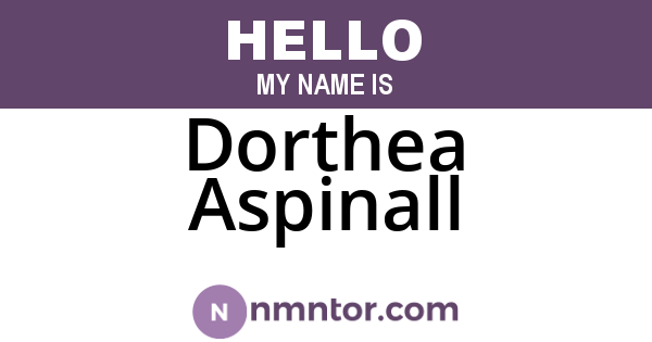 Dorthea Aspinall