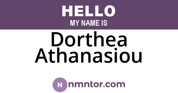 Dorthea Athanasiou