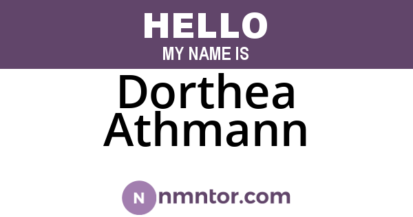 Dorthea Athmann