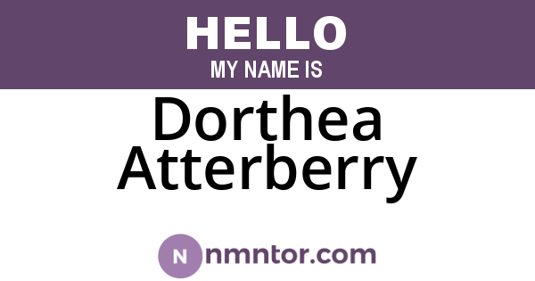Dorthea Atterberry