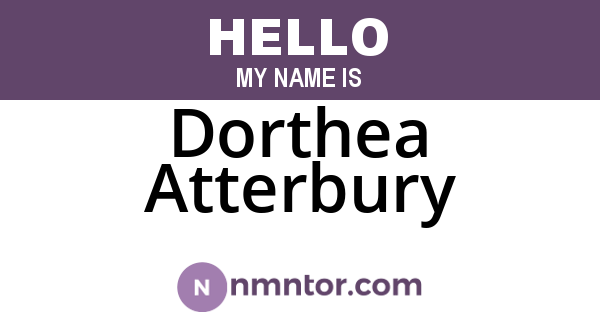 Dorthea Atterbury