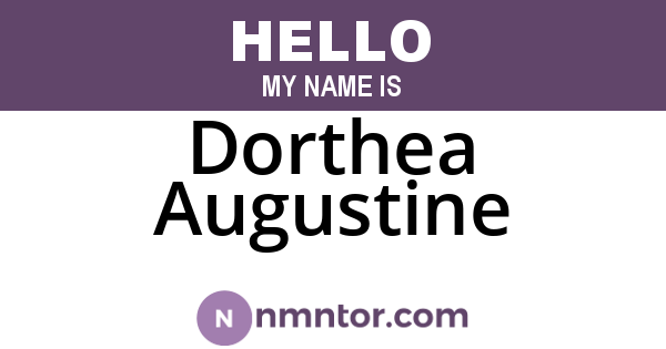 Dorthea Augustine