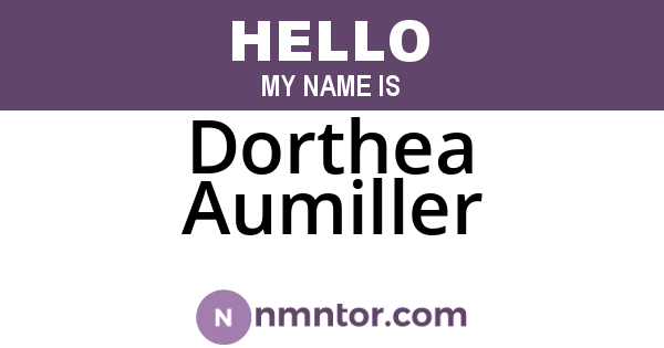 Dorthea Aumiller