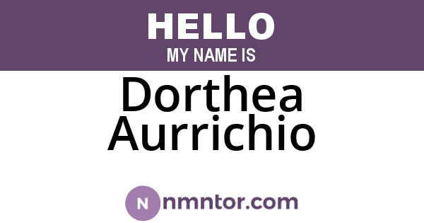 Dorthea Aurrichio