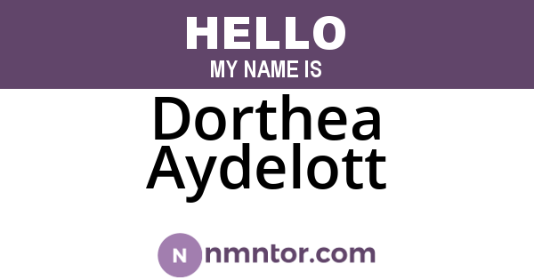 Dorthea Aydelott