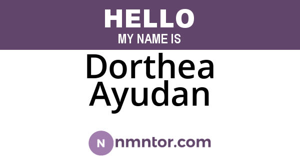 Dorthea Ayudan