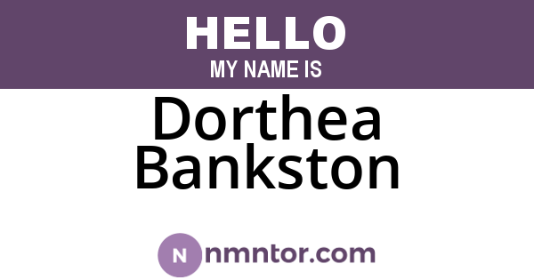 Dorthea Bankston