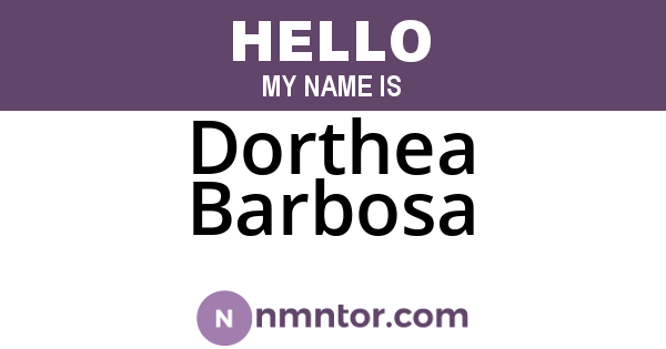 Dorthea Barbosa