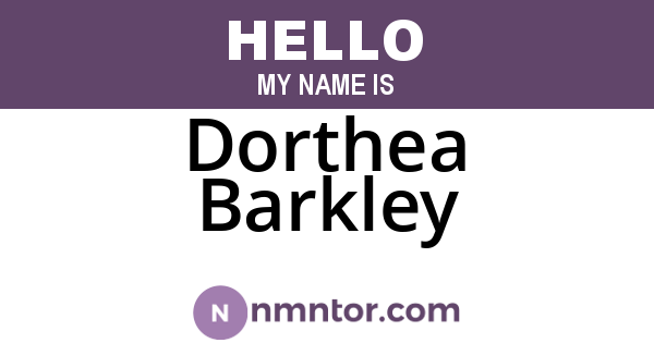 Dorthea Barkley