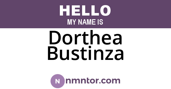 Dorthea Bustinza