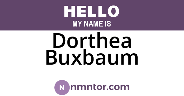 Dorthea Buxbaum