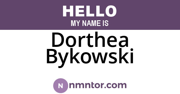 Dorthea Bykowski