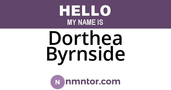 Dorthea Byrnside