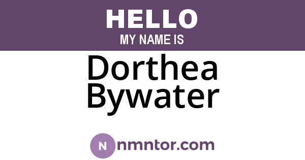 Dorthea Bywater
