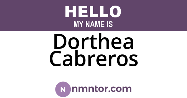 Dorthea Cabreros
