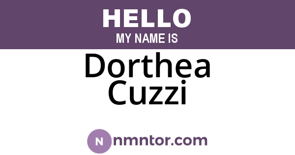 Dorthea Cuzzi