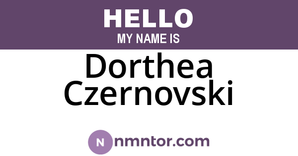 Dorthea Czernovski