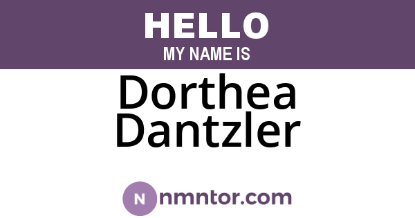 Dorthea Dantzler