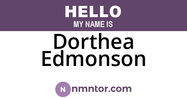 Dorthea Edmonson