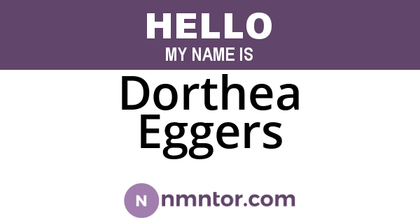 Dorthea Eggers