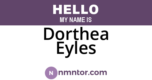 Dorthea Eyles