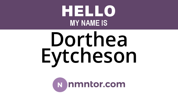 Dorthea Eytcheson