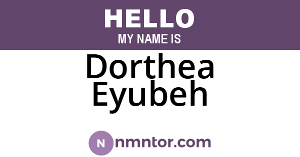 Dorthea Eyubeh