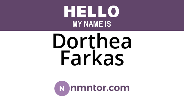 Dorthea Farkas