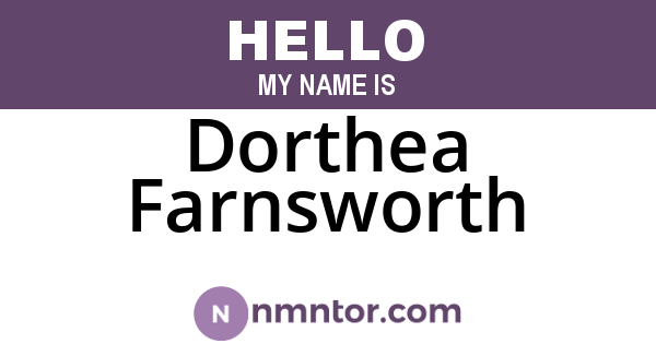 Dorthea Farnsworth