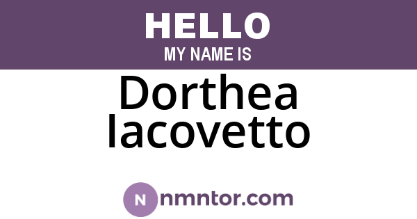 Dorthea Iacovetto