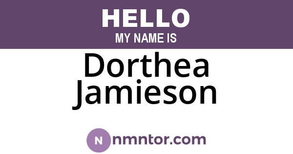 Dorthea Jamieson