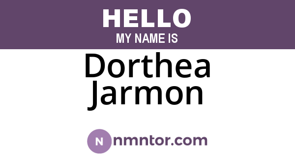Dorthea Jarmon