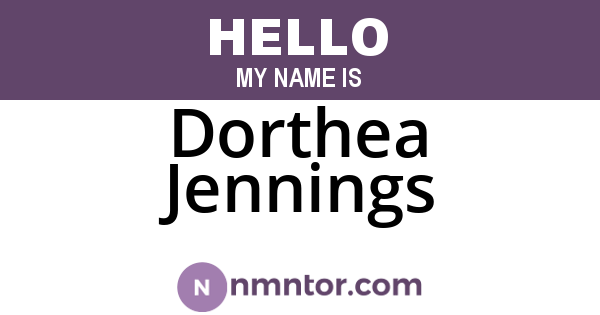 Dorthea Jennings