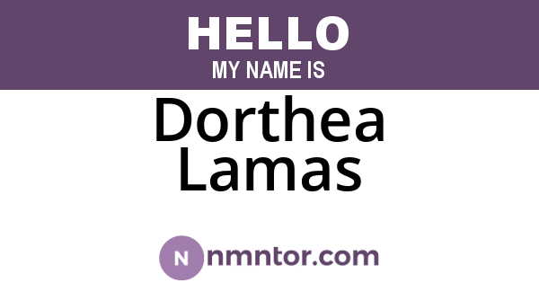 Dorthea Lamas