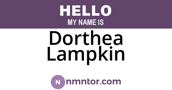 Dorthea Lampkin
