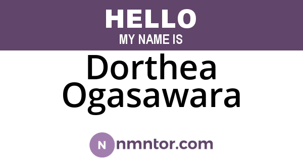 Dorthea Ogasawara