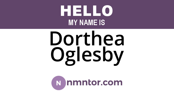 Dorthea Oglesby