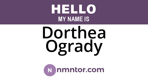 Dorthea Ogrady