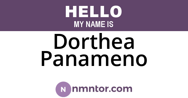 Dorthea Panameno