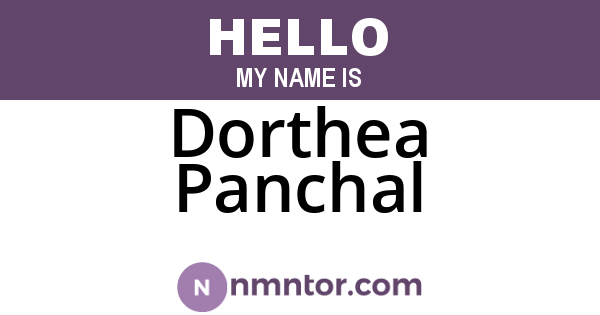 Dorthea Panchal
