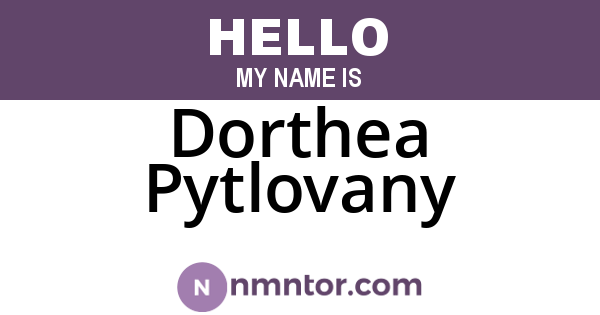 Dorthea Pytlovany