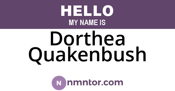 Dorthea Quakenbush