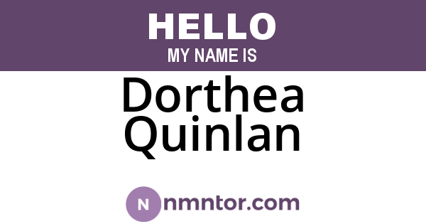 Dorthea Quinlan