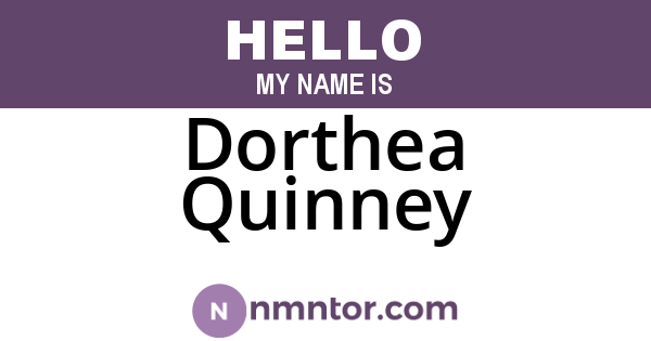Dorthea Quinney
