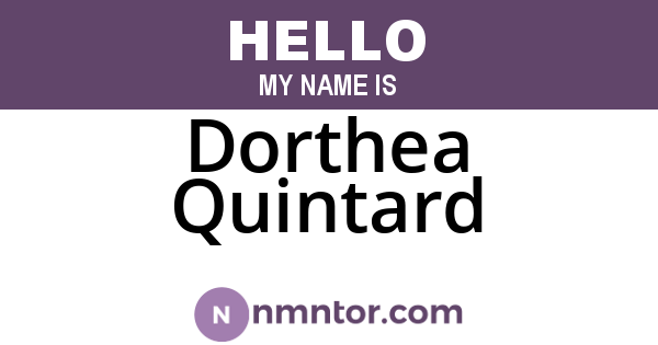 Dorthea Quintard