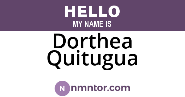 Dorthea Quitugua