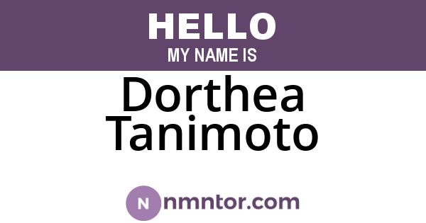 Dorthea Tanimoto