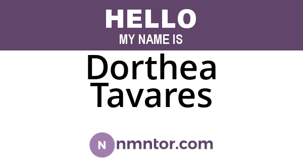 Dorthea Tavares